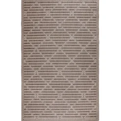 Cafe Geo Lattice Outdoor Area Rug, 4X7-Kirkland's Home Shop