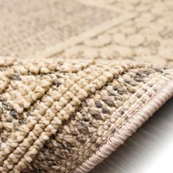 Camel Leopard Border Outdoor Area Rug, 6X9-Kirkland's Home Shop
