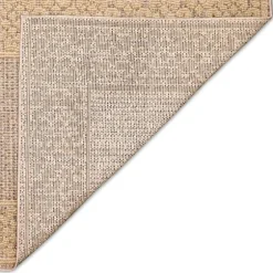 Camel Leopard Border Outdoor Area Rug, 5X7-Kirkland's Home Store