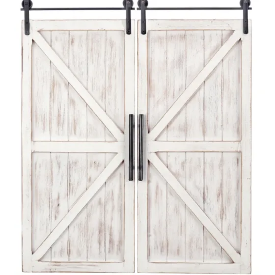 Carriage House Wood Barn Door Plaques, Set Of 2-Kirkland's Home Flash Sale