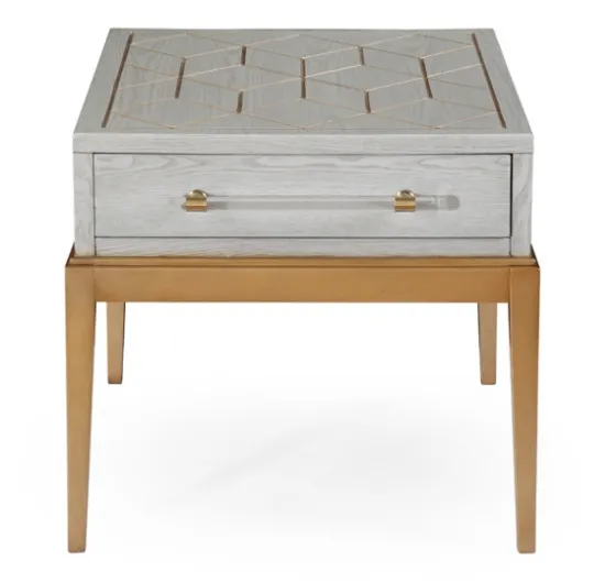 Carved Graphite And Gold Accent Table, 24X28-Kirkland's Home New