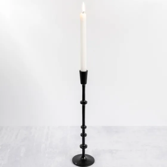 Cast Iron Notched Taper Candlestick, 15 In.-Kirkland's Home New