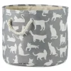 Cats Meow Round Storage Bin, 15 In.-Kirkland's Home Best