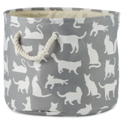 Cats Meow Round Storage Bin, 15 In.-Kirkland's Home Best