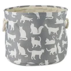 Cats Meow Round Storage Bin, 15 In.-Kirkland's Home Best