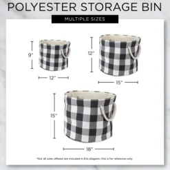 Cats Meow Round Storage Bin, 15 In.-Kirkland's Home Best