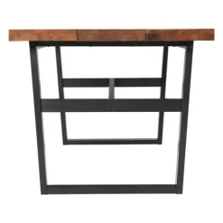 Cedar Wood And Black Metal Dining Table-Kirkland's Home Best
