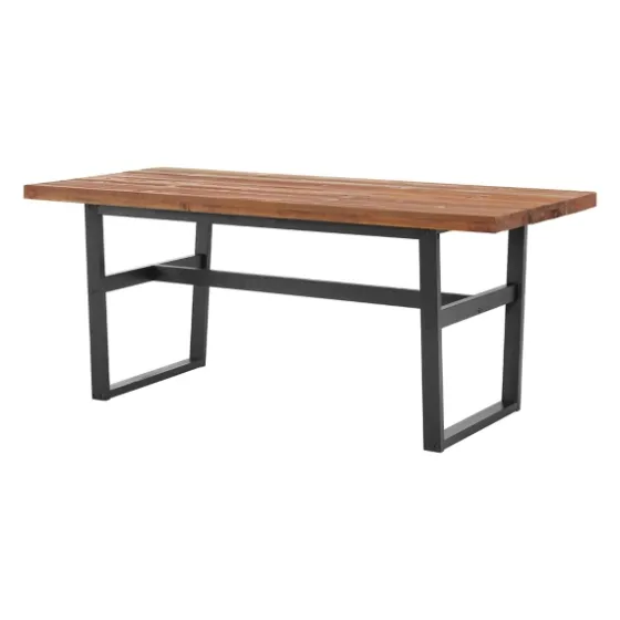 Cedar Wood And Metal Industrial 5-Pc. Dining Set-Kirkland's Home Best Sale