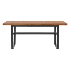 Cedar Wood And Metal Industrial 5-Pc. Dining Set-Kirkland's Home Best Sale