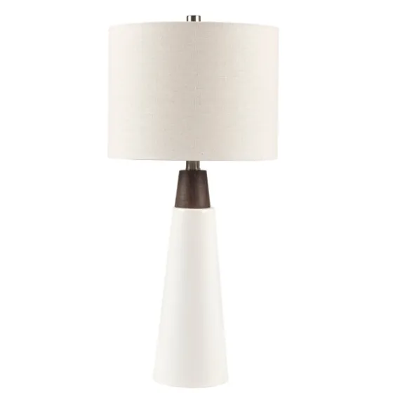 Ceramic And Wood Cone Table Lamp-Kirkland's Home Outlet