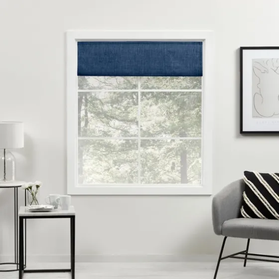 Chambray Blackout Roman Shade, 34 In.-Kirkland's Home Hot