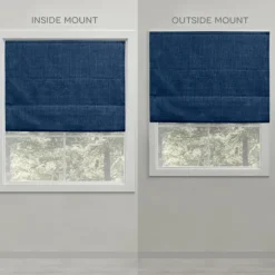 Chambray Blackout Roman Shade, 34 In.-Kirkland's Home Hot