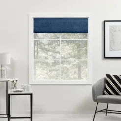 Chambray Blackout Roman Shade, 31 In.-Kirkland's Home Store