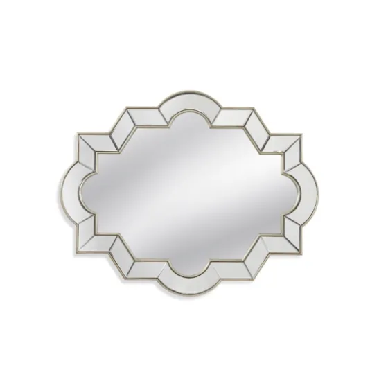 Champagne Silver Curved Frame Wall Mirror-Kirkland's Home Outlet