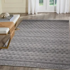 Charcoal Embellished Outdoor Area Rug, 5X8-Kirkland's Home Cheap
