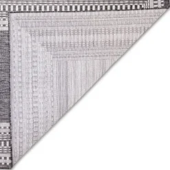 Charcoal Linear Macy Indoor/Outdoor Area Rug, 4X7-Kirkland's Home Best