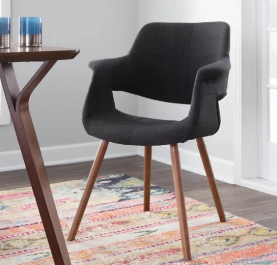 Charcoal Open Back Midcentury Accent Chair-Kirkland's Home Best Sale