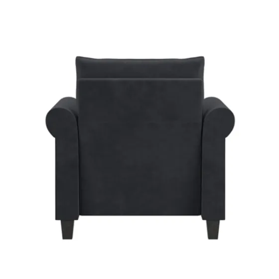 Charcoal Rolled Arms Upholstered Accent Chair-Kirkland's Home Online