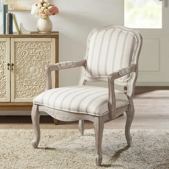 Chaucer Stripe Accent Chair-Kirkland's Home Shop
