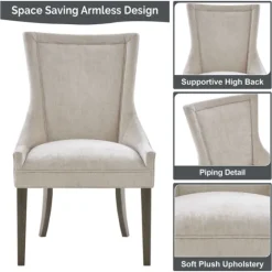 Chenille Curved Back Dining Chairs, Set Of 2-Kirkland's Home Discount