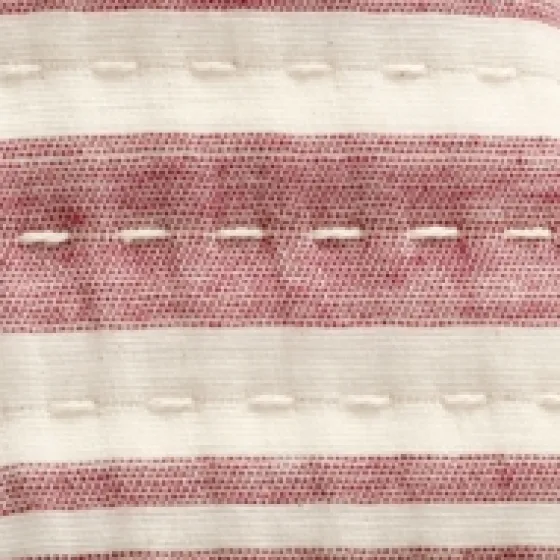 Cherry Red Pick Stitch Stripe Decorative Throw-Kirkland's Home Shop