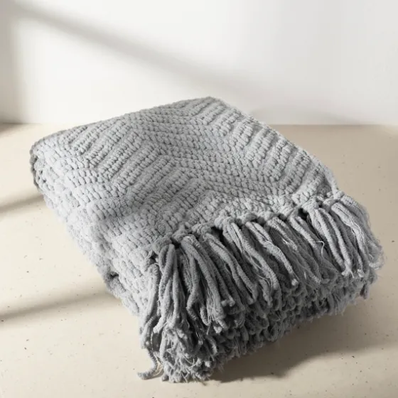 Chevron Chenille Knit Throw-Kirkland's Home New