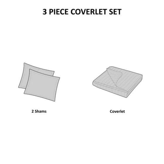 Chevron Full/Queen 3-Pc. Coverlet Set-Kirkland's Home Online
