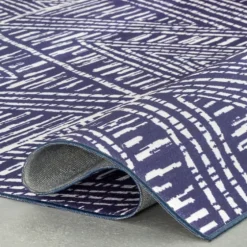 Chevron Indoor/Outdoor Area Rug, 5X8-Kirkland's Home Shop