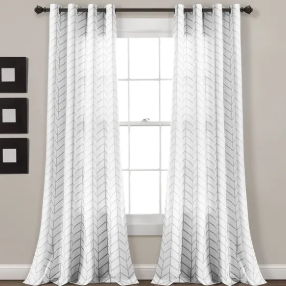 Chevron 2-Pc. Curtain Panel Set, 84 In.-Kirkland's Home Cheap
