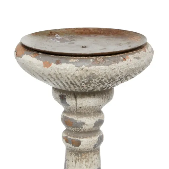 Chipped Wood Pillar Candle Holders, Set Of 2-Kirkland's Home Sale