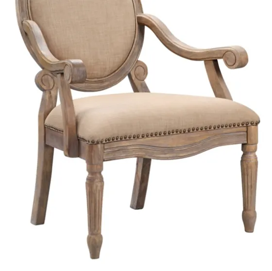Coley Beige Linen Armchair-Kirkland's Home New