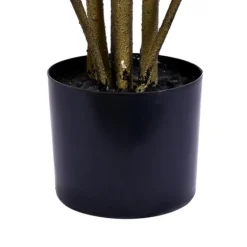 Colorful Croton Tree In Black Planter, 6 Ft.-Kirkland's Home Fashion