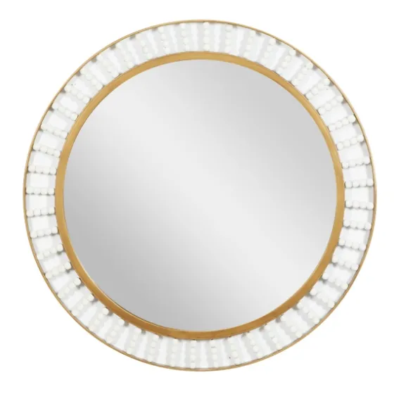 Contemporary Gold Frame With Beads Mirror-Kirkland's Home New