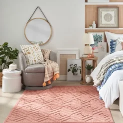 Coral Diamond Indoor/Outdoor Area Rug, 5X7-Kirkland's Home Hot