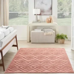 Coral Diamond Indoor/Outdoor Area Rug, 5X7-Kirkland's Home Hot