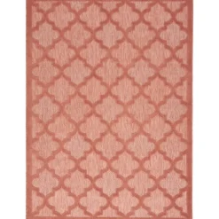 Coral Trellis Indoor/Outdoor Area Rug, 5X7-Kirkland's Home Online