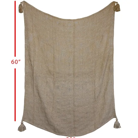Corner Tassel Throw Blanket-Kirkland's Home Discount