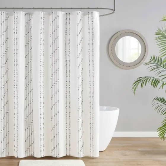 Cotton Jacquard Shower Curtain-Kirkland's Home New