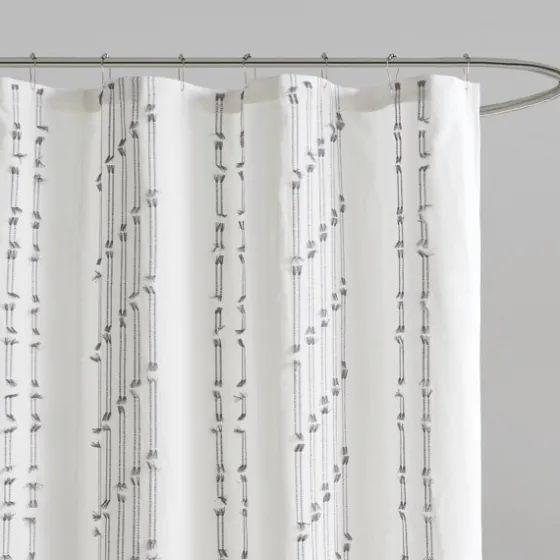 Cotton Jacquard Shower Curtain-Kirkland's Home New