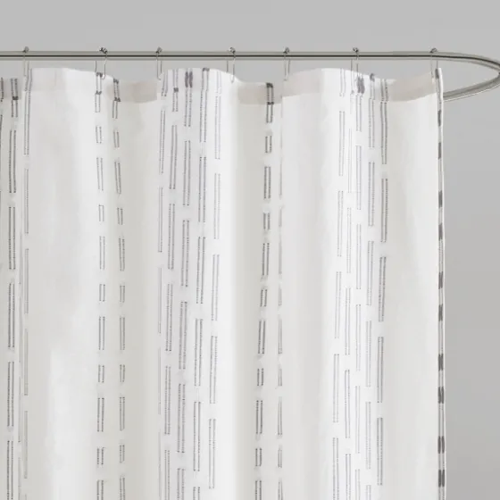 Cotton Jacquard Shower Curtain-Kirkland's Home New