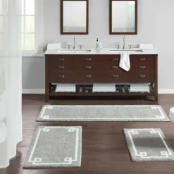 Cotton Tufted Bath Runner With Border-Kirkland's Home Store