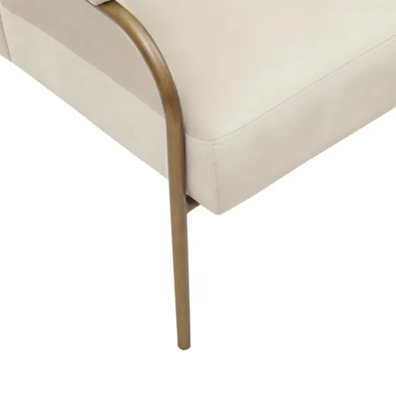 Cream And Gold Channeled Accent Chair-Kirkland's Home Store