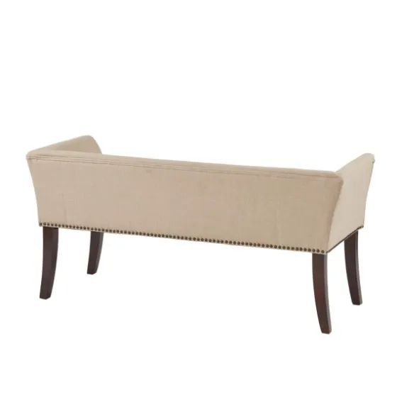 Cream Low Back Flared Arms Bench-Kirkland's Home Cheap