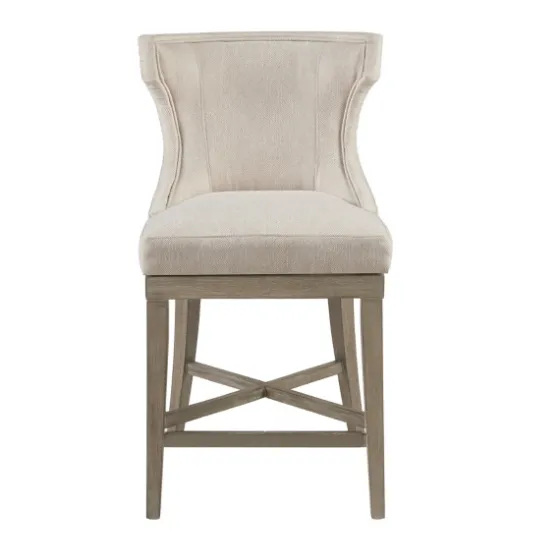 Cream Wingback Swivel Seat Counter Stool-Kirkland's Home Cheap