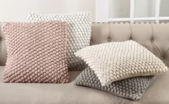 Crochet Pom Pom Cotton Pillow-Kirkland's Home Store
