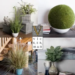 Curled Green Grass Potted Plant-Kirkland's Home Store