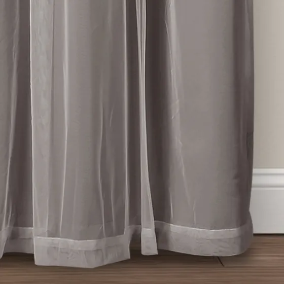 Curtain Panel Set With Overlay, 84 In.-Kirkland's Home Flash Sale