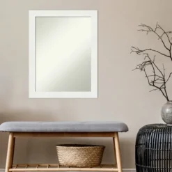 Daisy White Modern Decorative Framed Mirror-Kirkland's Home Flash Sale