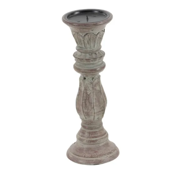 Dark Stained Wood Candle Holders, Set Of 3-Kirkland's Home New