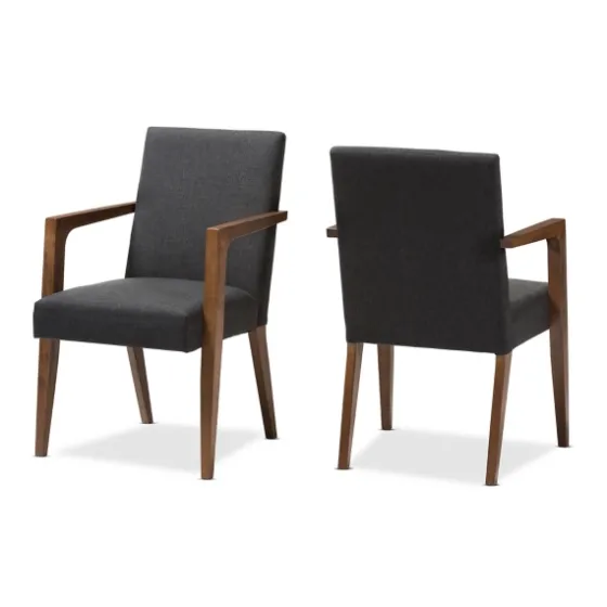 Dark Upholstered Wooden Accent Chair-Kirkland's Home Best Sale